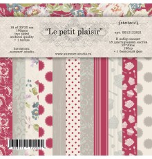 Набор бумаги "Le Petit Plaisir" 19 листов 20*20см., Summer Studio