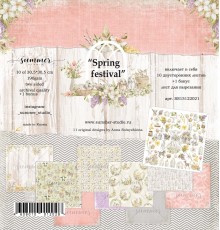 Набор бумаги "Spring Festival" 11 листов 30*30см., Summer Studio
