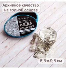Штемпельная подушечка на водной основе "Аква. Черный ворон", ScrapMania