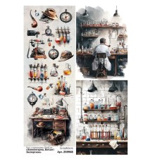 Лист с картинками 10*30 см "Элементарно, Ватсон! Экспертиза", ScrapMania