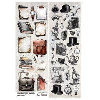 Лист с картинками 10*30 см "Элементарно, Ватсон! Картинки", ScrapMania