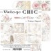 Набор бумаги "Vintage Chic" 15,25 х 15,25 см., 6 листов, 1/4 набора, Craft O'Clock