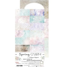 Набор фоновой бумаги "Spring Charm" 15,5*30,5 см, 1/3 набора, 6 листов, Craft O'Clock