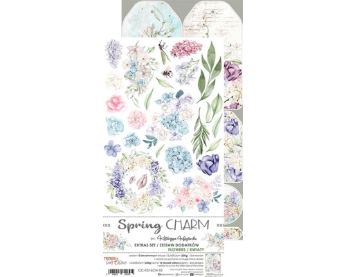 Набор для вырезания "Spring Charm" 15,5*30,5 см, 1/2 набора, 6 листов, Craft O'Clock
