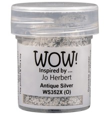 Пудра для эмбоссинга "Antique Silver", непрозрачная, 15мл., WOW!