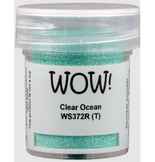 Пудра для эмбоссинга "Clear Ocean", полупрозрачная, 15мл., WOW!
