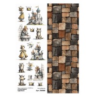 Лист с картинками 10х30 см "Лукоморье. Царевна", ScrapMania