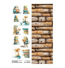 Лист с картинками 10х30 см "Лукоморье. На страницах сказки", ScrapMania