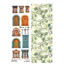 Лист с картинками 10х30 см "Лукоморье. Двери и окна", ScrapMania
