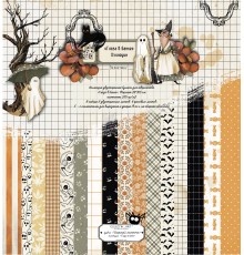 Набор бумаги 29*31,5 см "Глаза в банке" Хэллоуин, 11 листов, Эклектика