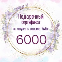 Сертификат на 6000 руб.