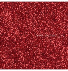 Картон с глиттером "Красный"  с клеевым слоем, 1 шт, А4