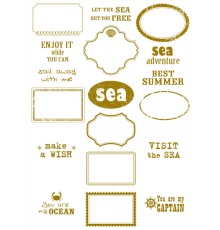 Пленка декоративная "Sea Adventure" Frames, 21 х 29,7 см Bee Shabby