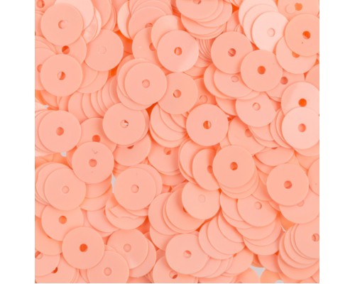 Пайетки глянцевые "Розово-персиковый", 6 мм