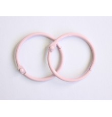 Кольца 2,5 см. розовые, 2 шт