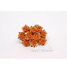 Розы оранжевые 1,5 см, 10шт.