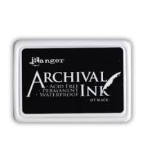 Штемпельная подушка "Archival Ink - Jet Black", Ranger