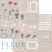 Набор бумаги "Весенняя" 30,5х30,5, 11 двусторонних листов FLEUR-design