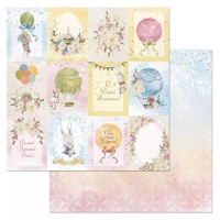 Бумага двусторонняя "День Рождения. Карточки", ScrapMania