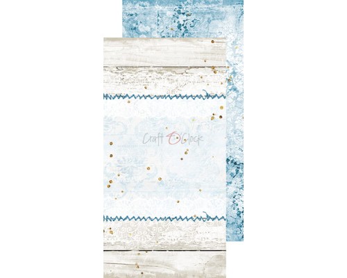 Набор фоновой бумаги "Forever Blue" 15,5*30,5 см, 1/3 набора, 6 листов, Craft O'Clock
