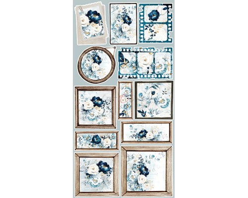 Набор для вырезания "Forever Blue" 15,5*30,5 см, 1/2 набора, 6 листов, Craft O'Clock