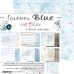 Набор фоновой бумаги "Forever Blue" 20,3*20,3 см., 6 листов, 1/4 набора, Craft O'Clock