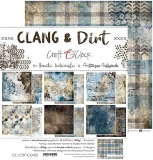 Набор бумаги "Clang&Dirt" 30,5*30,5 см., 6 листов, Craft O'Clock
