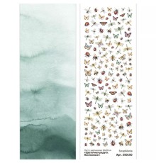 Лист с картинками 10х30 см "Цветочная радуга. Насекомые", ScrapMania