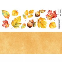 Лист с картинками 10х30 см "Осенние листья", ScrapMania