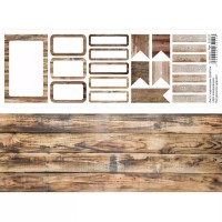 Лист с картинками 10х30 см "Для ежедневника. Натуральное дерево", ScrapMania