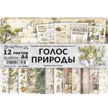 Набор бумаги А4 "Голос природы", 12 листов, ScrapMania