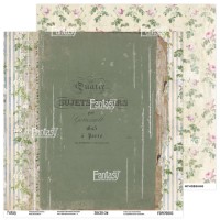 Лист двусторонней бумаги, коллекции "Винтажная рапсодия" 30*30 см, Fantasy