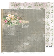 Лист двусторонней бумаги, коллекции "Винтажная рапсодия" 30*30 см, Fantasy