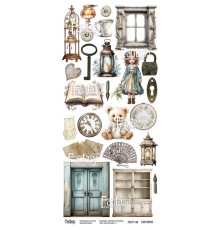 Лист для вырезания, коллекции "Винтажная рапсодия-5" 12*27 см, Fantasy