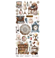 Лист для вырезания, коллекции "Винтажная рапсодия-8" 12*27 см, Fantasy