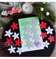 Ножи для вырубки "Микс средних пуансеттий" от AgiArt