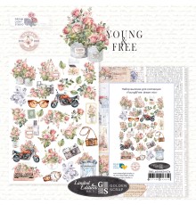 Набор высечек "Young and free: dream mix", Dreamlight Studio