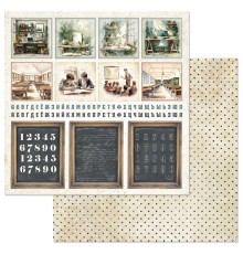 Бумага двусторонняя коллекция "Школьная жизнь. Карточки", ScrapMania
