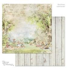 Бумага двусторонняя "Веселое чаепитие. Утро в лесу", ScrapMania