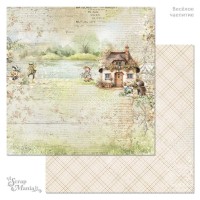 Бумага двусторонняя "Веселое чаепитие. На рыбалку", ScrapMania