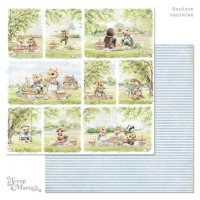 Бумага двусторонняя "Веселое чаепитие. Карточки", ScrapMania