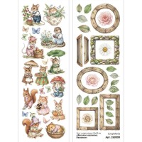 Лист с картинками 10*30 см "Веселое чаепитие. Рамочки", ScrapMania