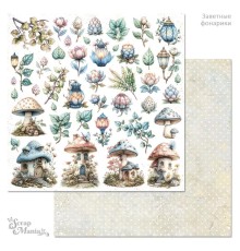 Бумага двусторонняя "Заветные фонарики. Картинки", ScrapMania