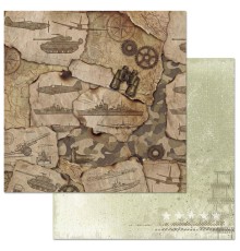 Бумага двусторонняя "Радость Победы. На поле боя", ScrapMania