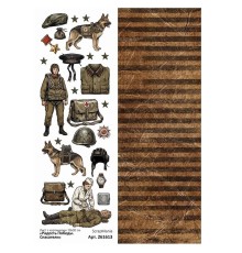 Лист с картинками 10*30 см "Радость Победы. Спасатели", ScrapMania