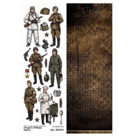 Лист с картинками 10*30 см "Радость Победы. Герои", ScrapMania