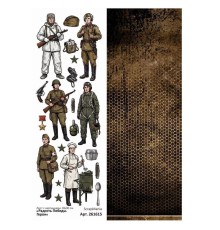 Лист с картинками 10*30 см "Радость Победы. Герои", ScrapMania