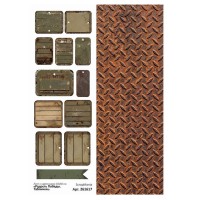 Лист с картинками 10*30 см "Радость Победы. Таблички", ScrapMania