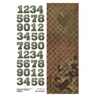 Лист с картинками 10*30 см "Радость Победы. Цифры", ScrapMania