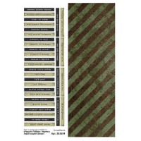 Лист с картинками 10*30 см "Радость Победы. Надписи. Герой нашей семьи", ScrapMania